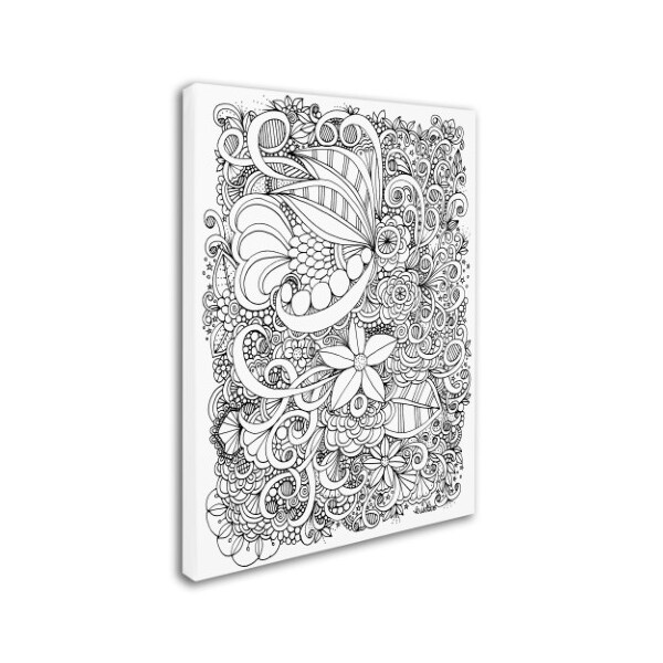 KCDoodleArt 'Enchanted Gardens 4' Canvas Art,14x19